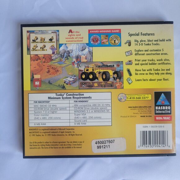UNTESTED Tonka Construction Video Game on Computer - Picture 3 of 7